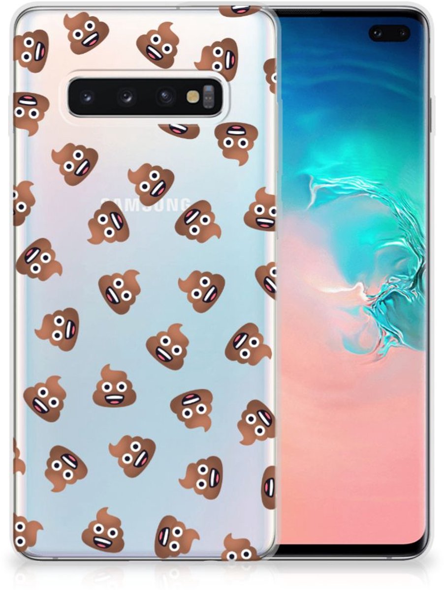 TPU bumper voor Samsung Galaxy S10 Plus Poep Emojis