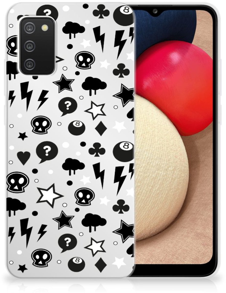 Silicone Back Case Samsung Galaxy A02s Silver Punk