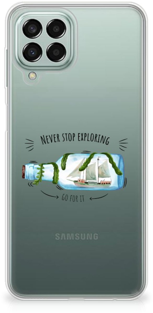 Samsung Galaxy M33 Telefoonhoesje met Naam Boho Bottle