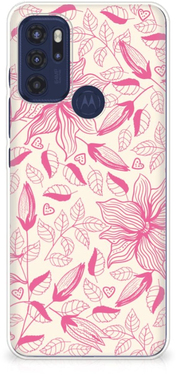 Motorola Moto G60s TPU Case Pink Flowers