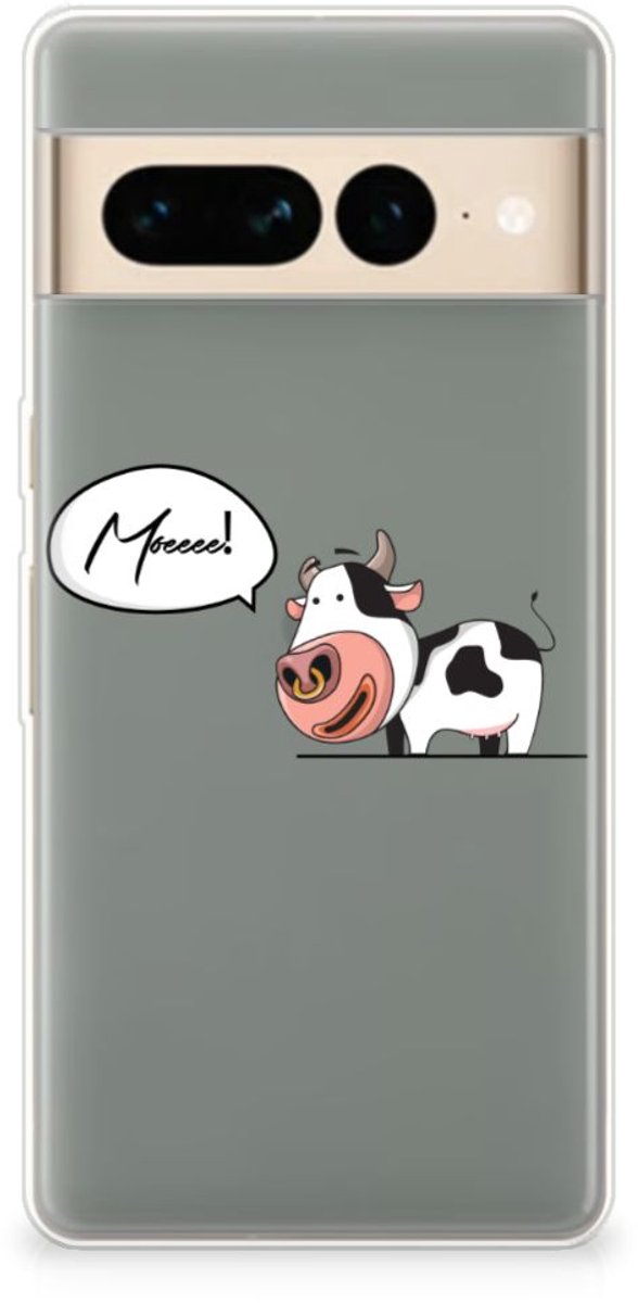 Google Pixel 7 Pro Telefoonhoesje met Naam Cheeky Cow