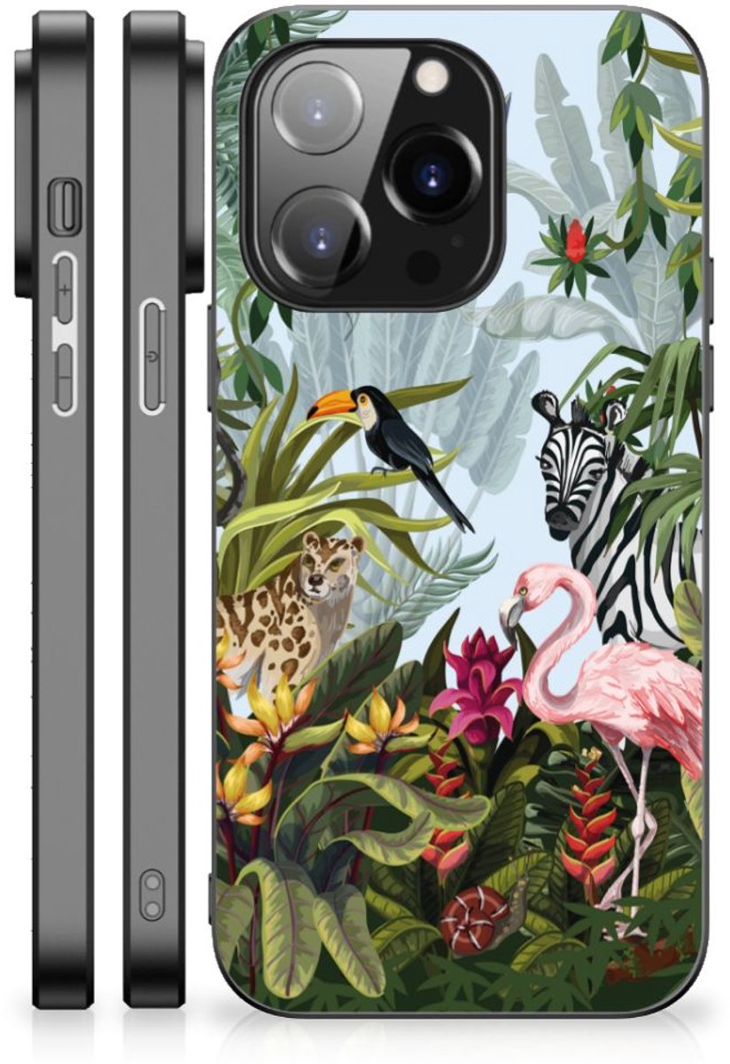 Dierenprint Telefoonhoesje voor iPhone 14 Pro Jungle