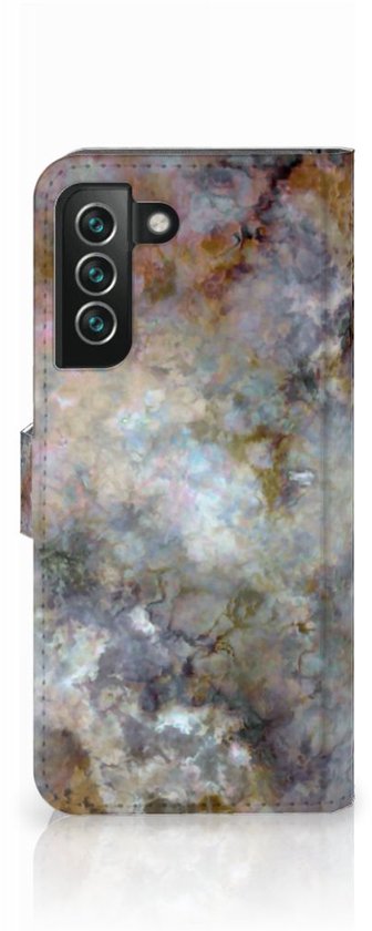 Étui pour téléphone portable Samsung Galaxy S22 Plus Book Cover Marble Grijs