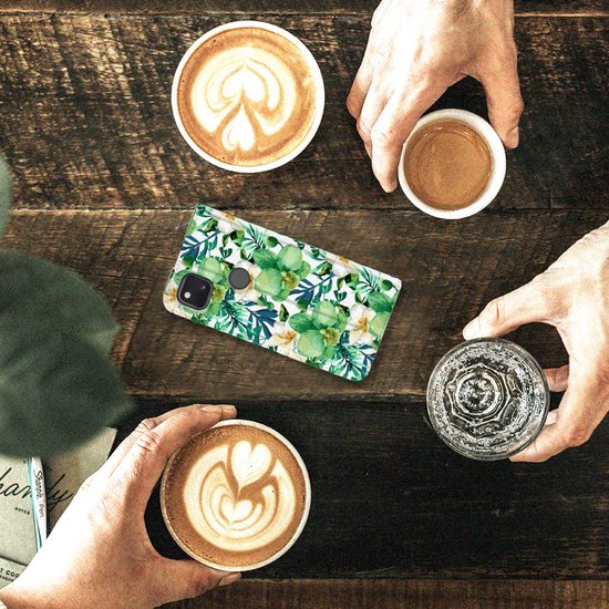 Étui pour téléphone portable Google Pixel 4a Housse de Bookcase Orchid Green