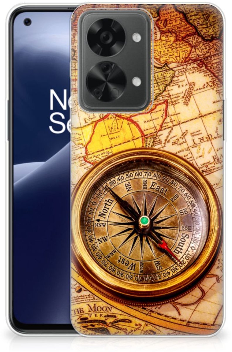 OnePlus Nord 2T Siliconen Back Cover Kompas