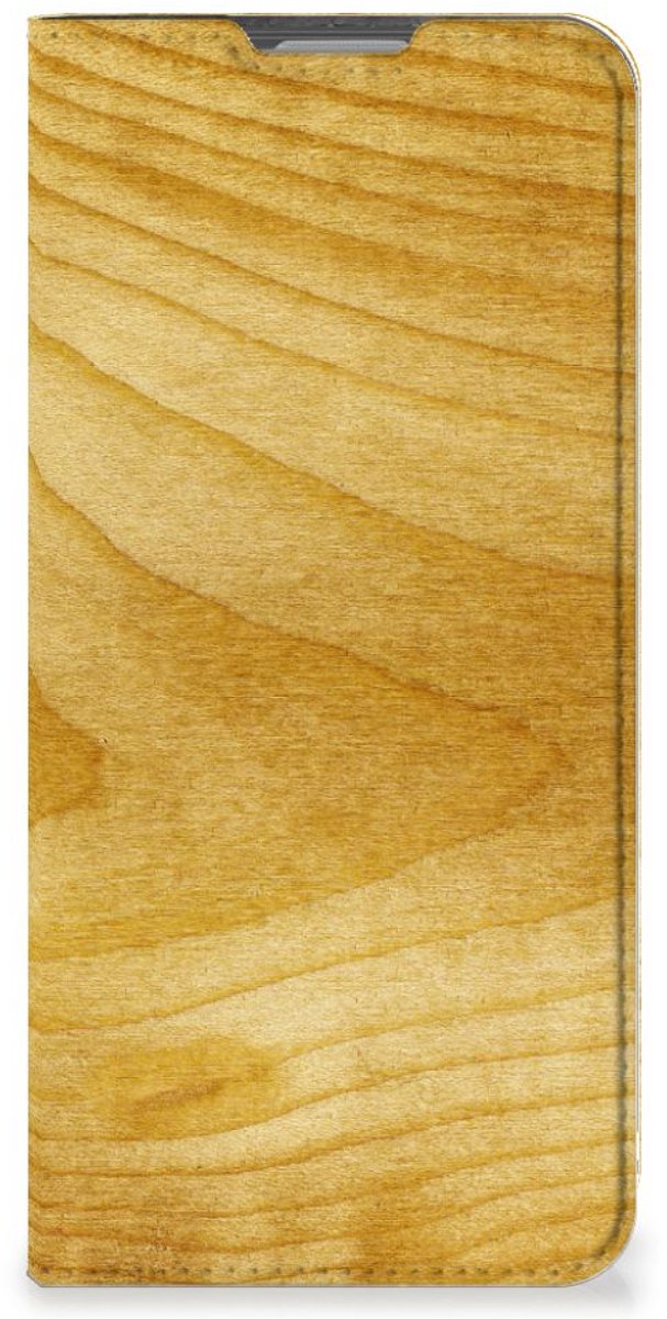 OPPO Reno8 Lite Book Wallet Case Licht Hout