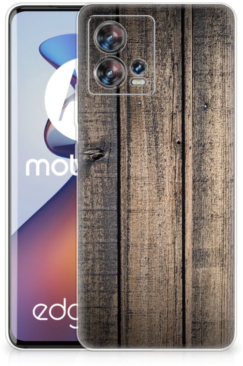 Motorola Edge 30 Fusion Bumper Hoesje Steigerhout
