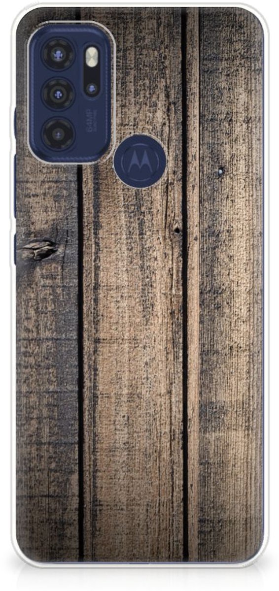 Motorola Moto G60s Bumper Hoesje Steigerhout