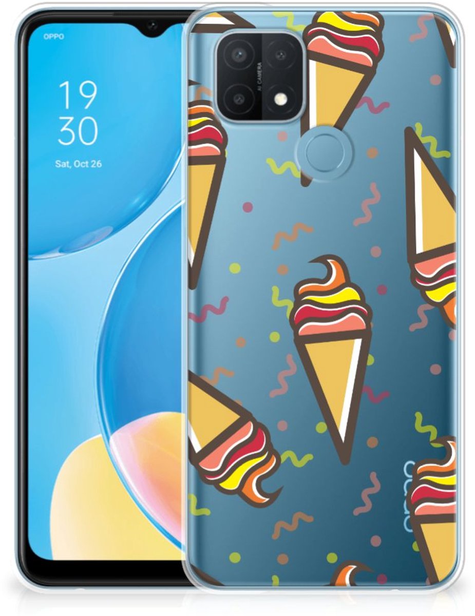 OPPO A15 Siliconen Case Icecream