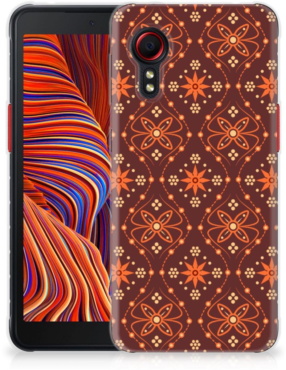 Samsung Galaxy Xcover 5 TPU bumper Batik Brown