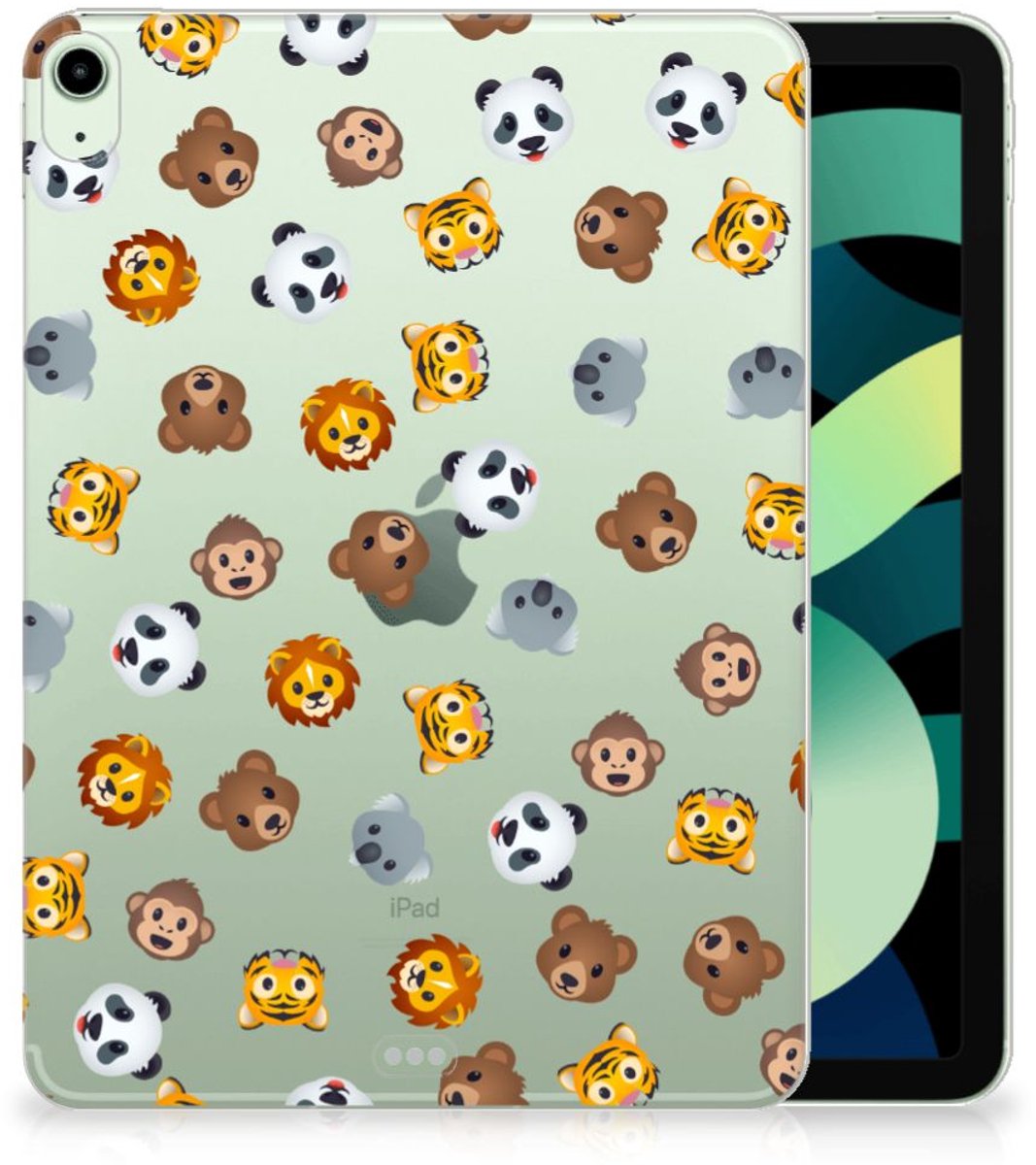Hippe Hoes voor iPad Air (2020/2022) 10.9 inch Dieren Emojis
