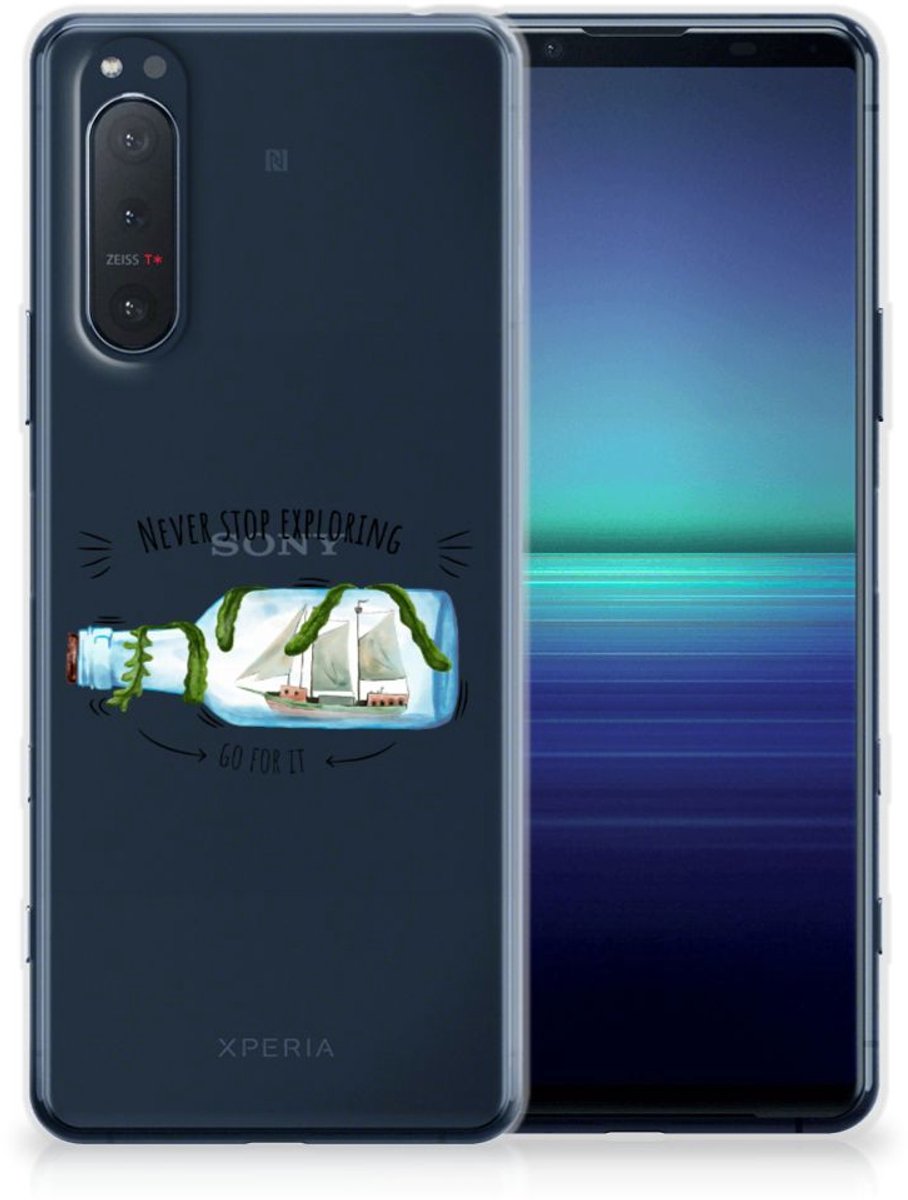 Sony Xperia 5II Telefoonhoesje met Naam Boho Bottle
