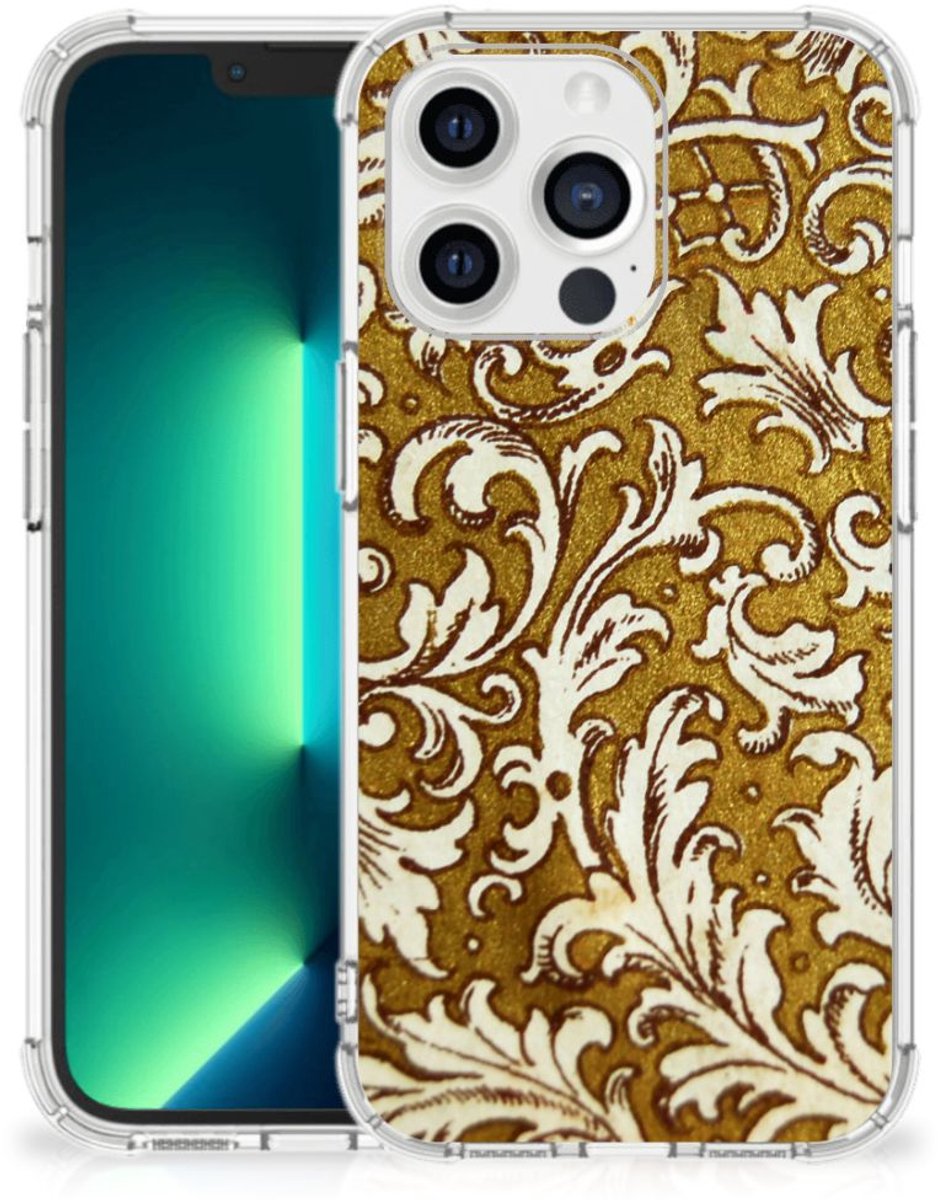 Anti Shock Case iPhone 13 Pro Max Barok Goud