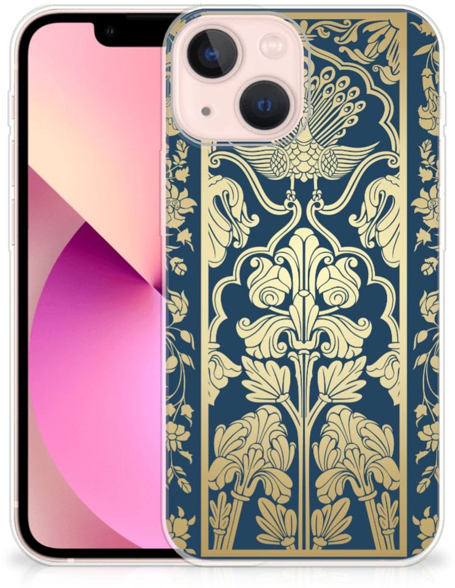 iPhone 13 mini TPU Case Beige Flowers