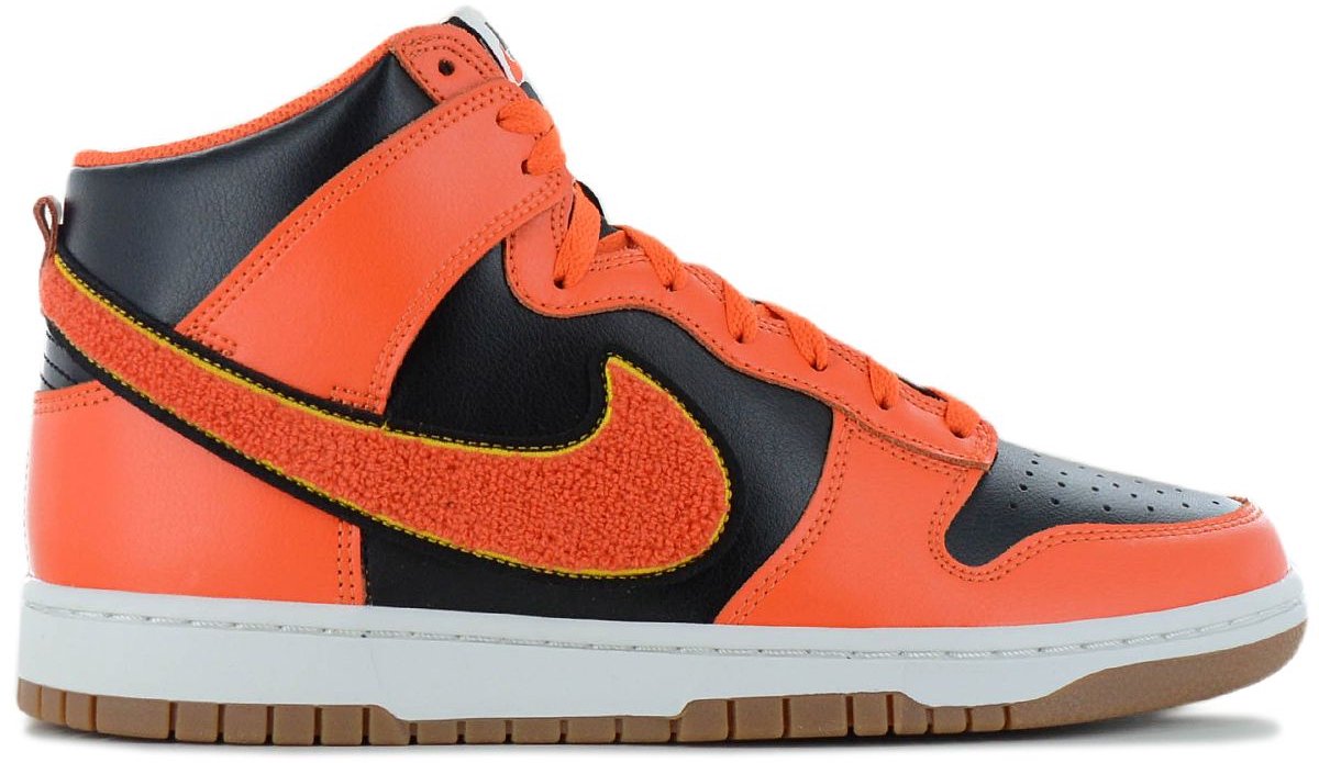 Nike Dunk High University Chenille Swoosh Heren Sneakers Schoenen Leer DR8805-002 Multicolor