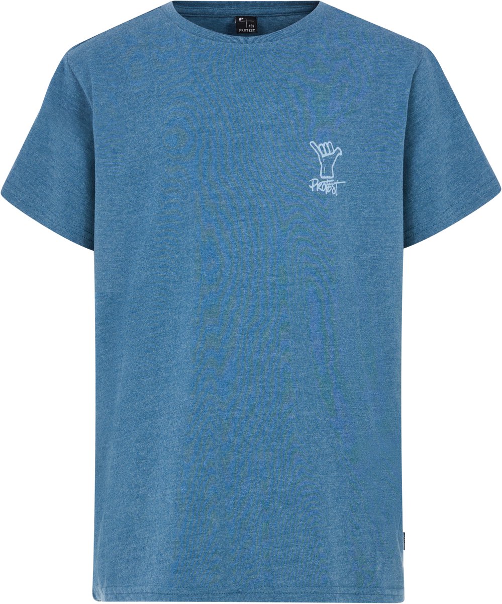 Protest Prtkevan Jr – T shirt Jongens – Korte mouwen – Ronde hals Blauw
