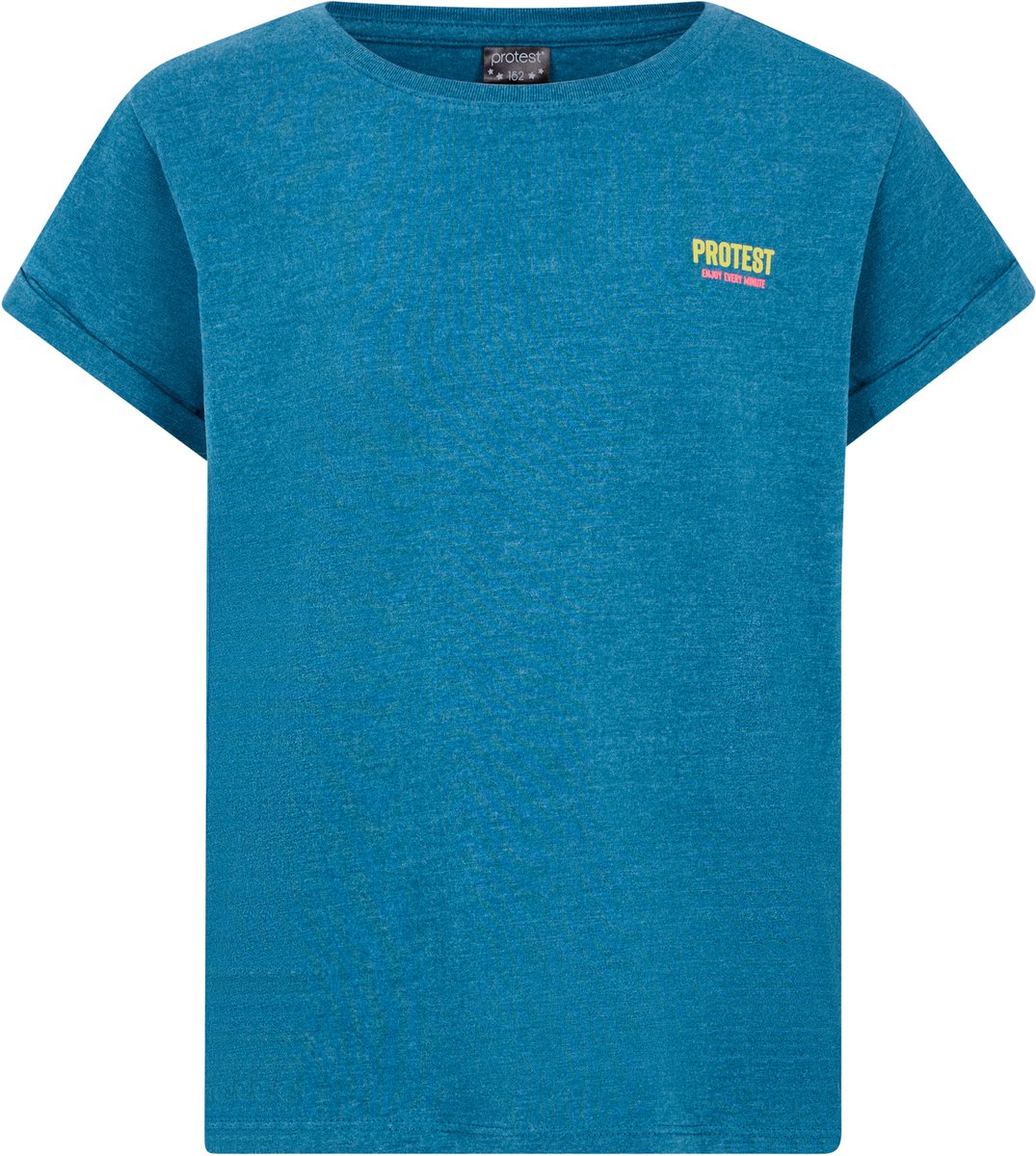 Protest Prtmulti Jr – T shirt Meisjes – Korte mouwen – Ronde hals Blauw