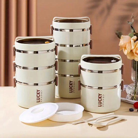 Sac isotherme Nivard - Glacière - Éléments de refroidissement - Glacière - Voiture - Sac à lunch - Plage - Beige - 2 couches