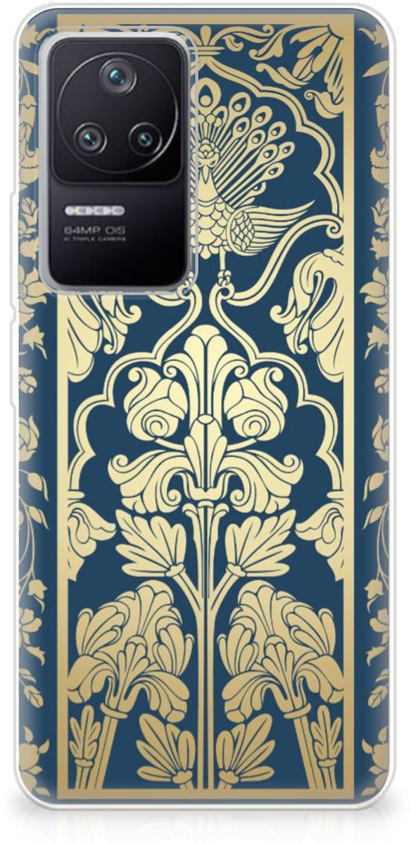 Xiaomi Poco F4 TPU Case Beige Flowers