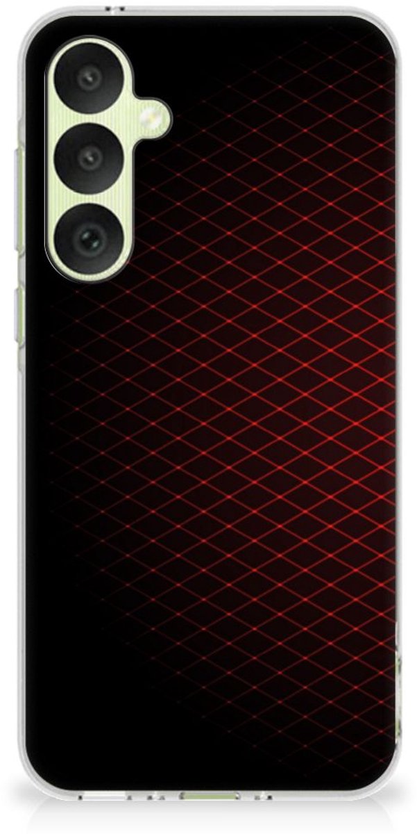 Samsung Galaxy A35 TPU bumper Geruit Rood