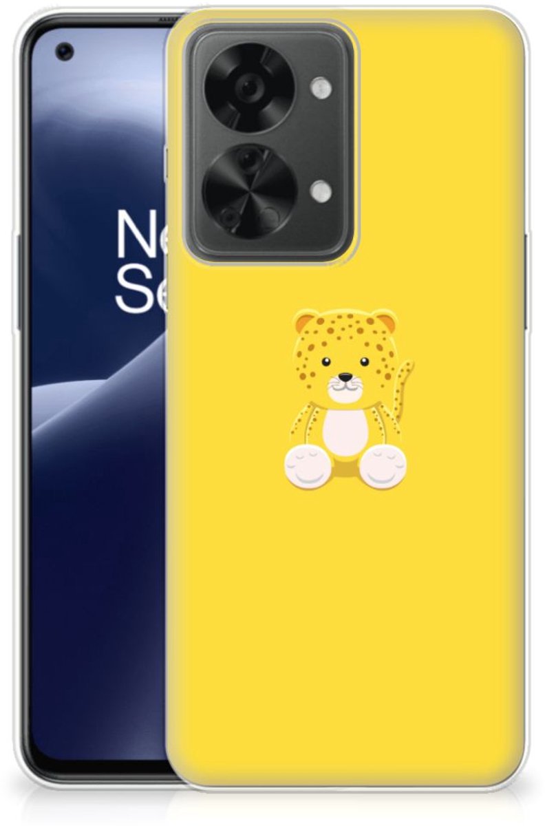 OnePlus Nord 2T Telefoonhoesje met Naam Baby Leopard