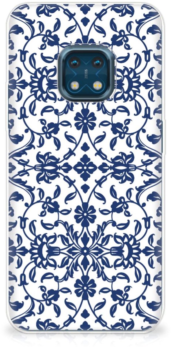 Back Cover voor Nokia XR20 TPU Case Flower Blue