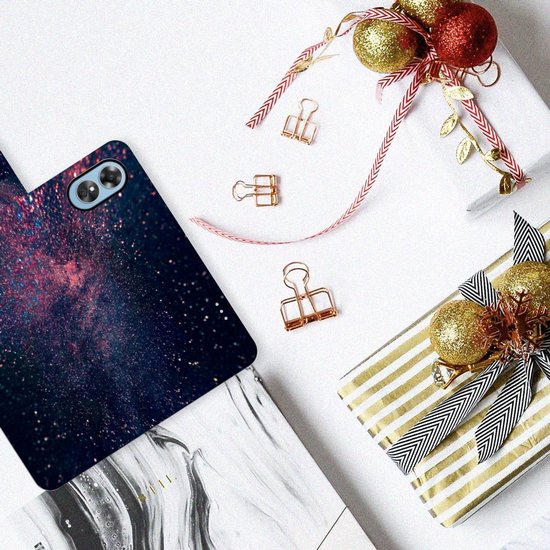 Portefeuille OPPO A17 Etuis Portefeuille Compatible avec Cuir Flip Cover Fermeture magnétique pour Étoiles