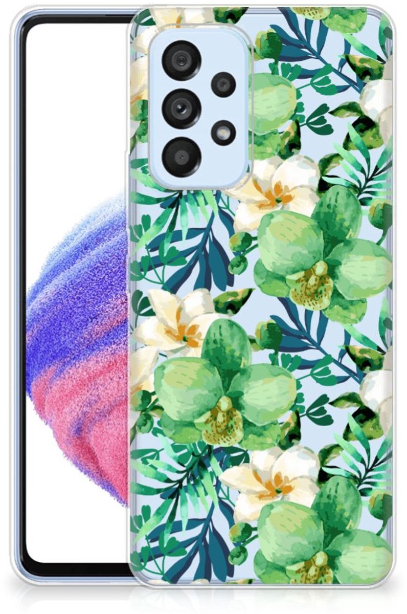 Samsung Galaxy A53 5G TPU Case Orchidee Groen