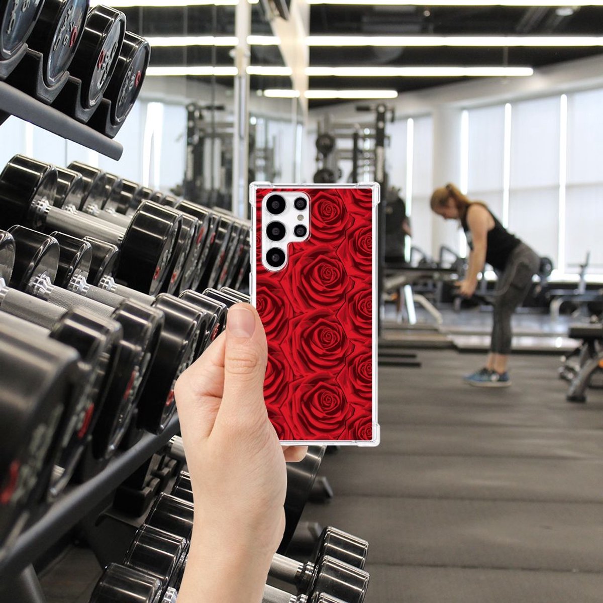 Samsung Galaxy S22 Ultra Case Red Roses
