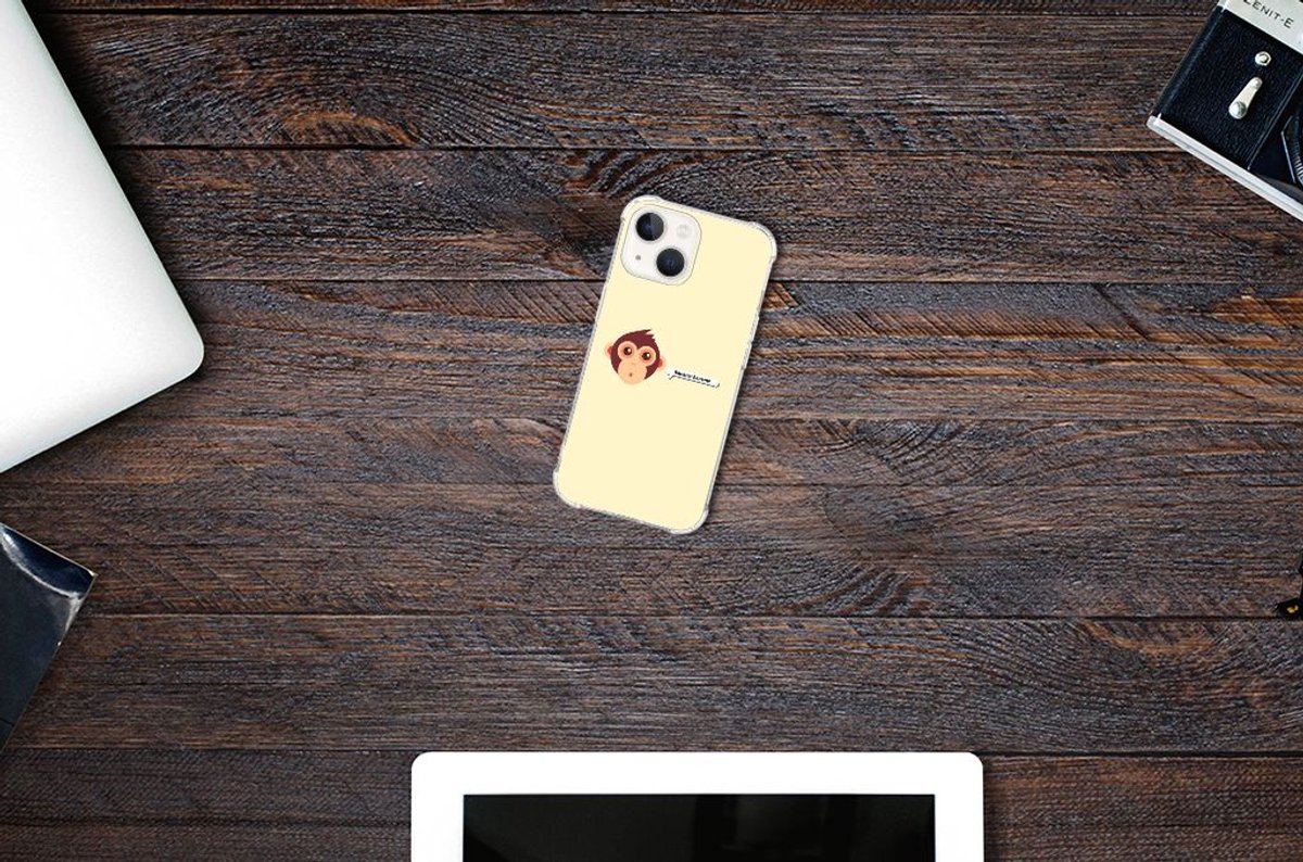 iPhone 13 Stevig Bumper Hoesje Monkey