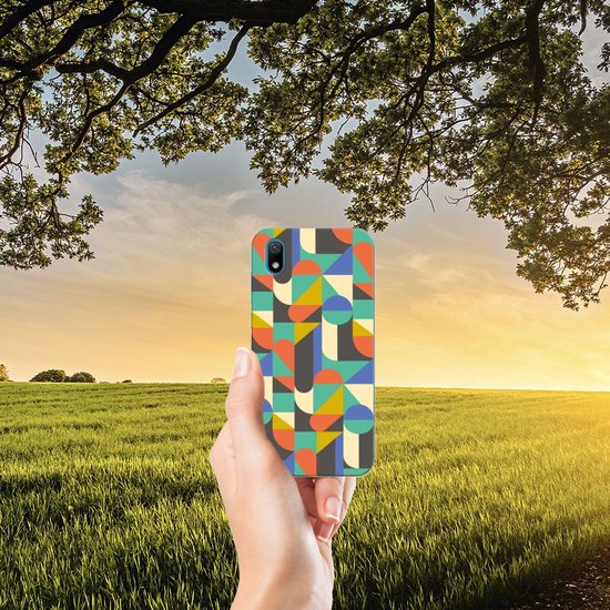 Bumper Housse Etui pour Huawei Y5 (2019) Coque Funky Retro