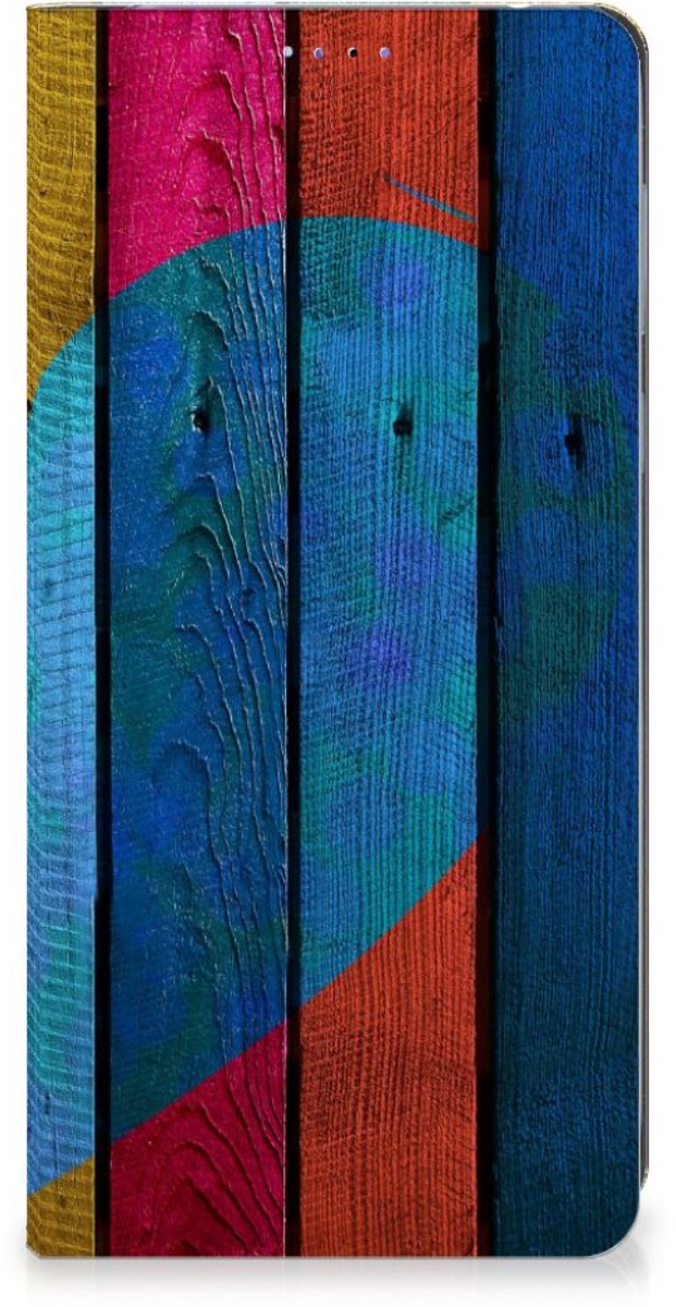 Motorola Edge 40 Book Wallet Case Wood Heart - Cadeau voor je Vriend