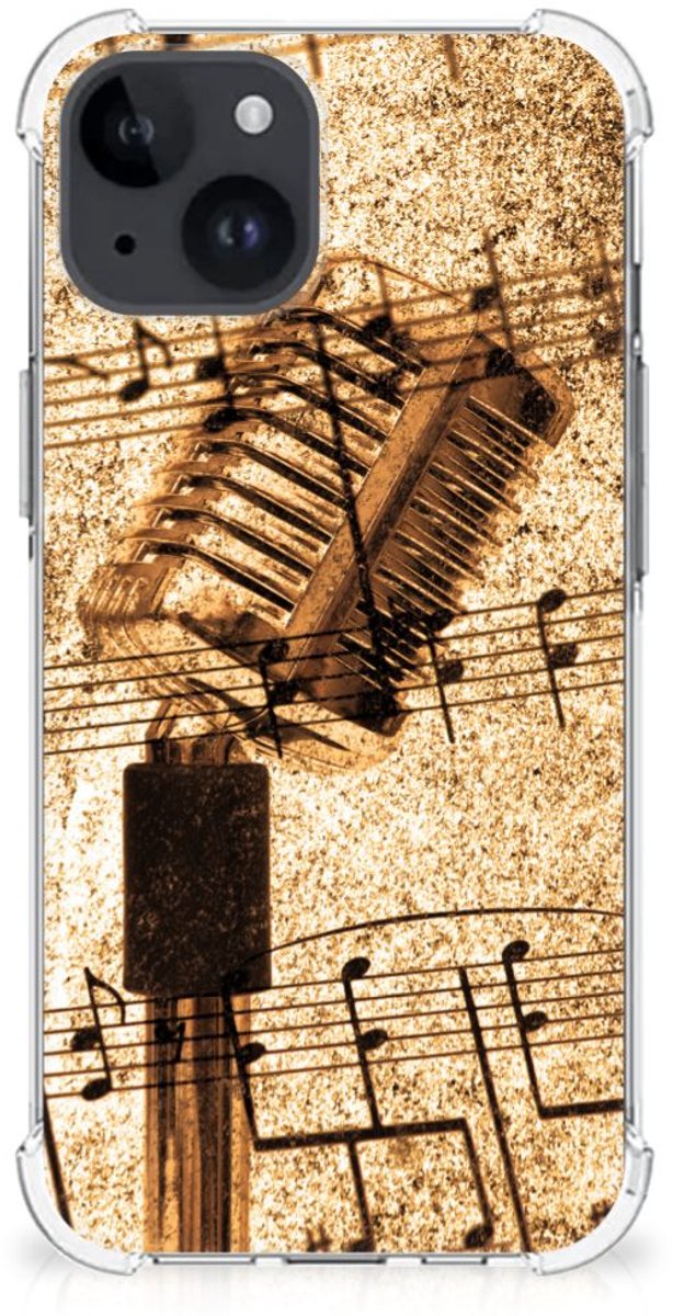 iPhone 15 Plus Anti-shock Hoesje met foto Bladmuziek