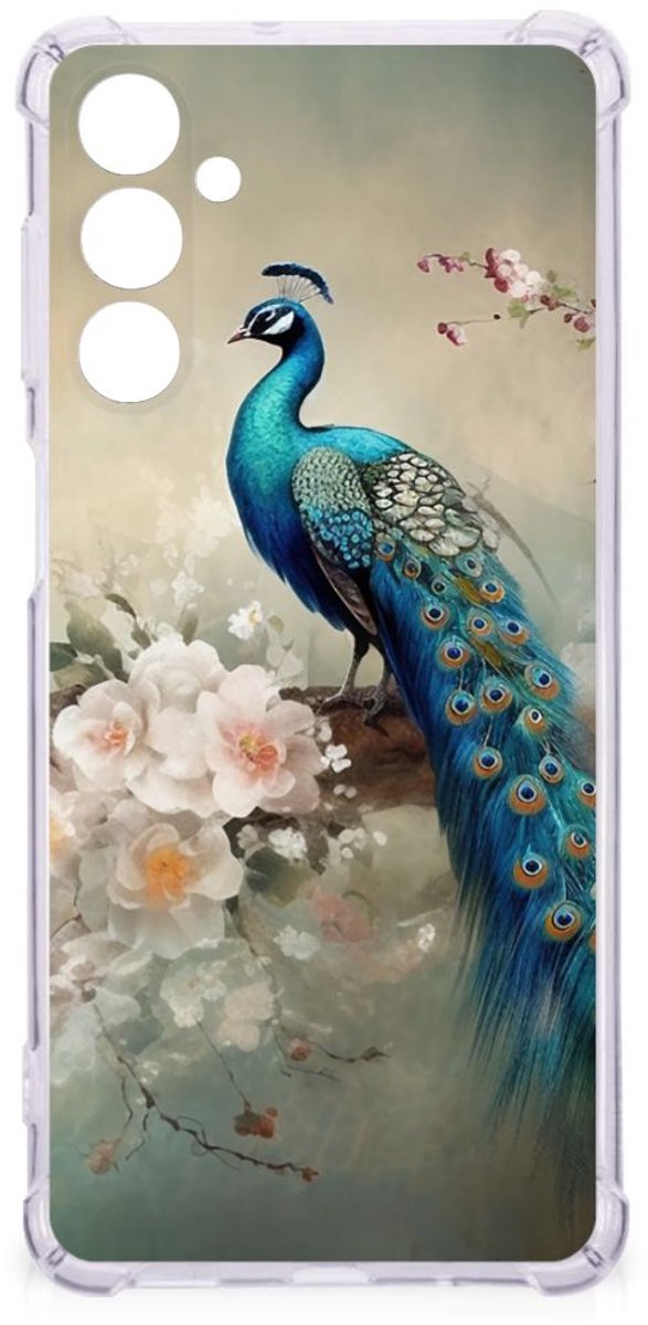 Case Anti-shock voor Samsung Galaxy M54 Vintage Pauwen