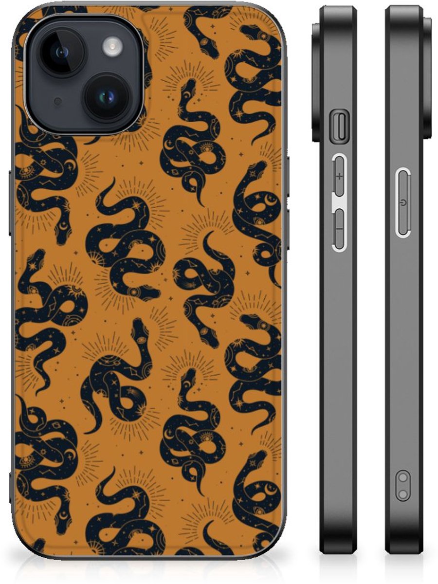 Dierenprint Telefoonhoesje voor iPhone 15 Plus Snakes