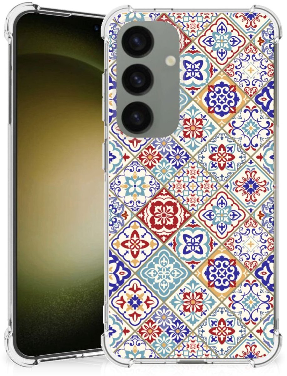 Samsung Galaxy S24 Anti-Shock Hoesje Tiles Color