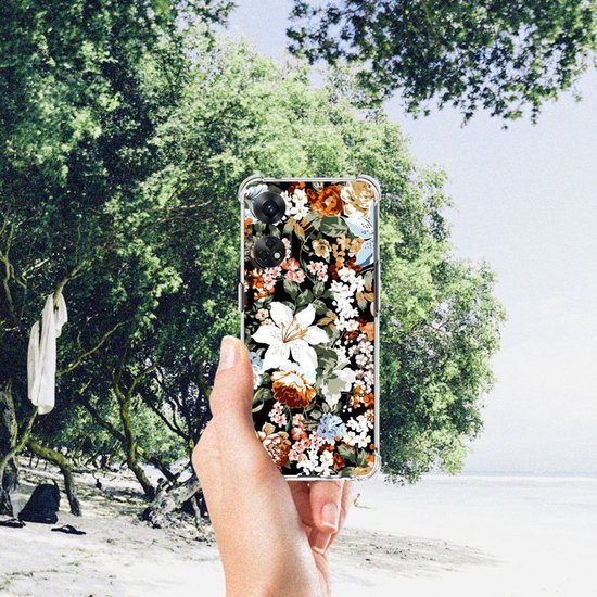 Coque adaptée pour OPPO Reno8 T 4G Dark Flowers