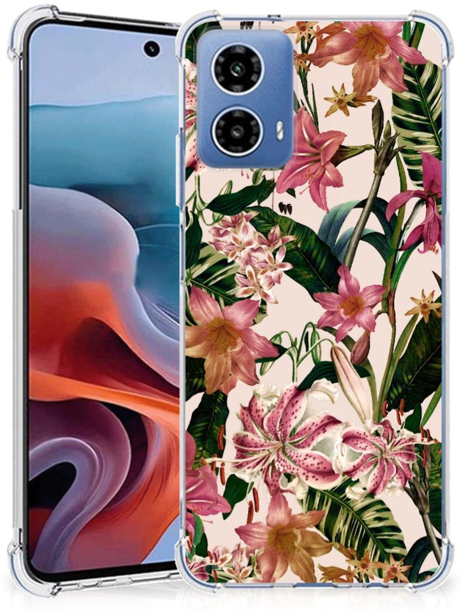 Motorola Moto G34 Case Flowers