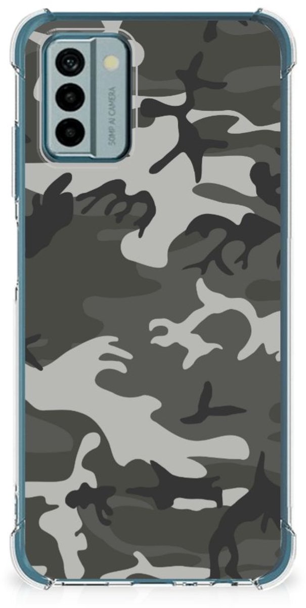 Nokia G22 Doorzichtige Silicone Hoesje Army Light