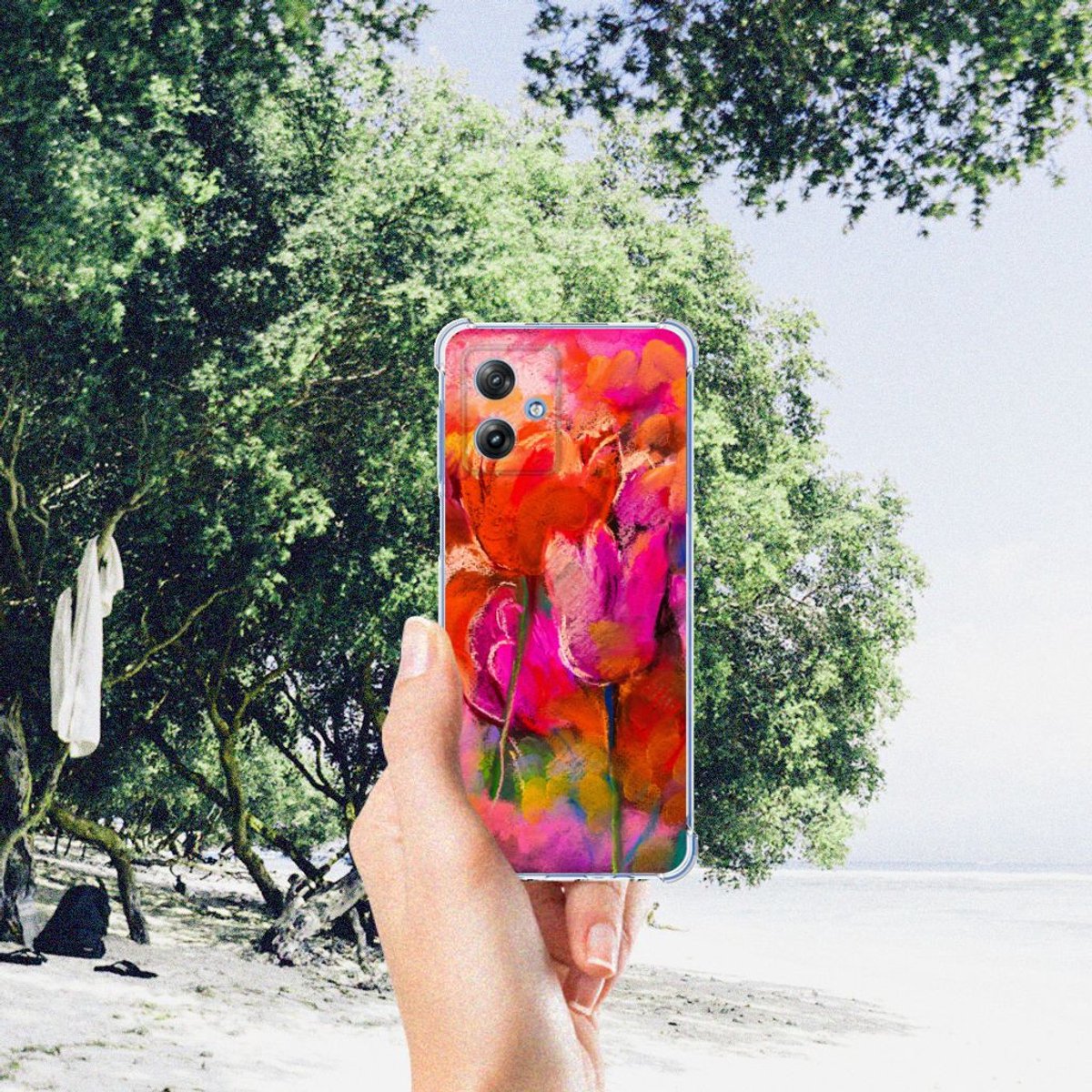 Back Cover Motorola Moto G54 Tulips