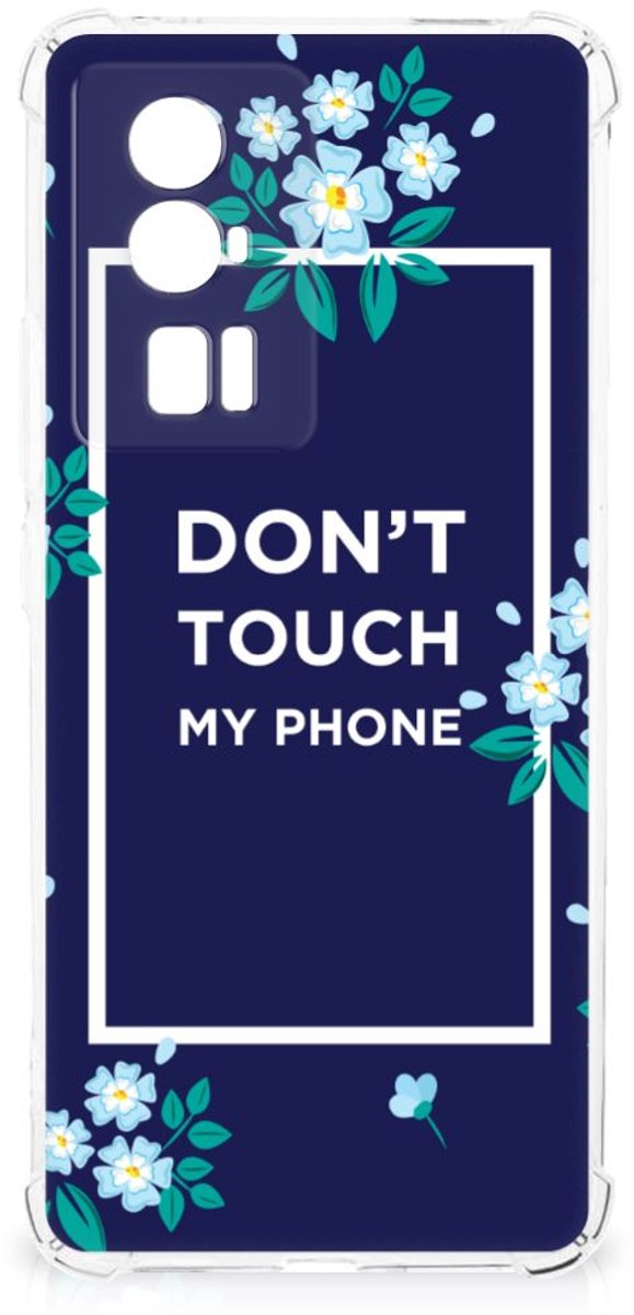 Xiaomi Poco F5 Pro Anti Shock Case Flowers Blue DTMP