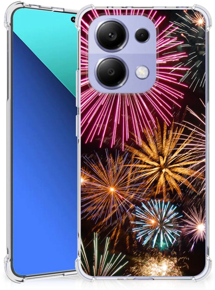 Xiaomi Redmi Note 13 4G Anti Shock Bumper Case Vuurwerk