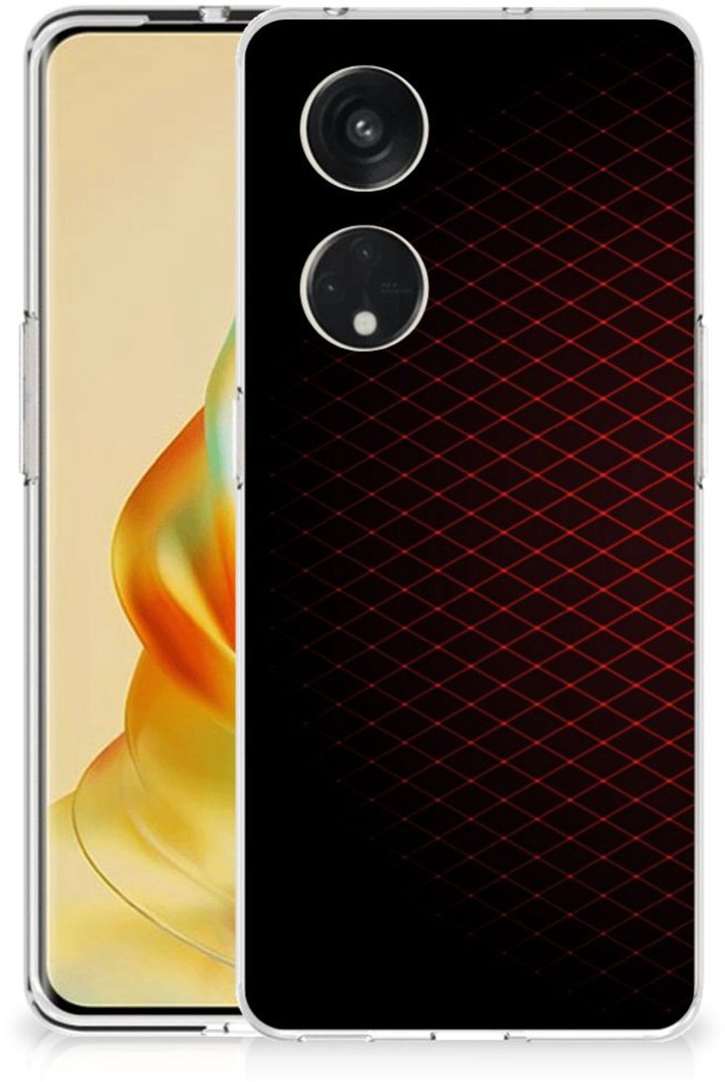 OPPO Reno8 T 5G TPU bumper Geruit Rood