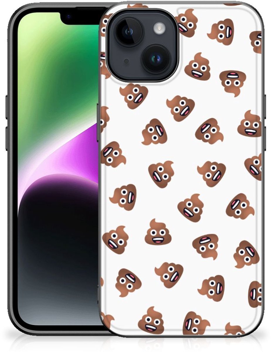 Back Case voor iPhone 15 Poep Emojis