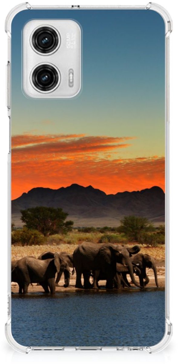 Motorola Moto G73 Case Anti-shock Olifanten