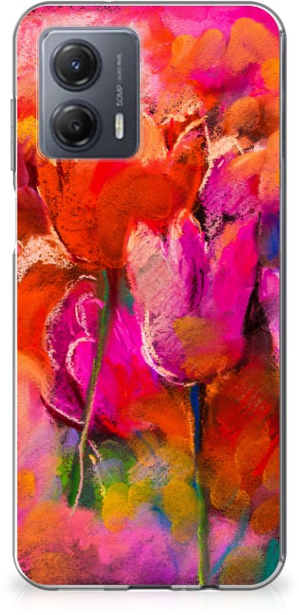 Hoesje maken Motorola Moto G53 Tulips