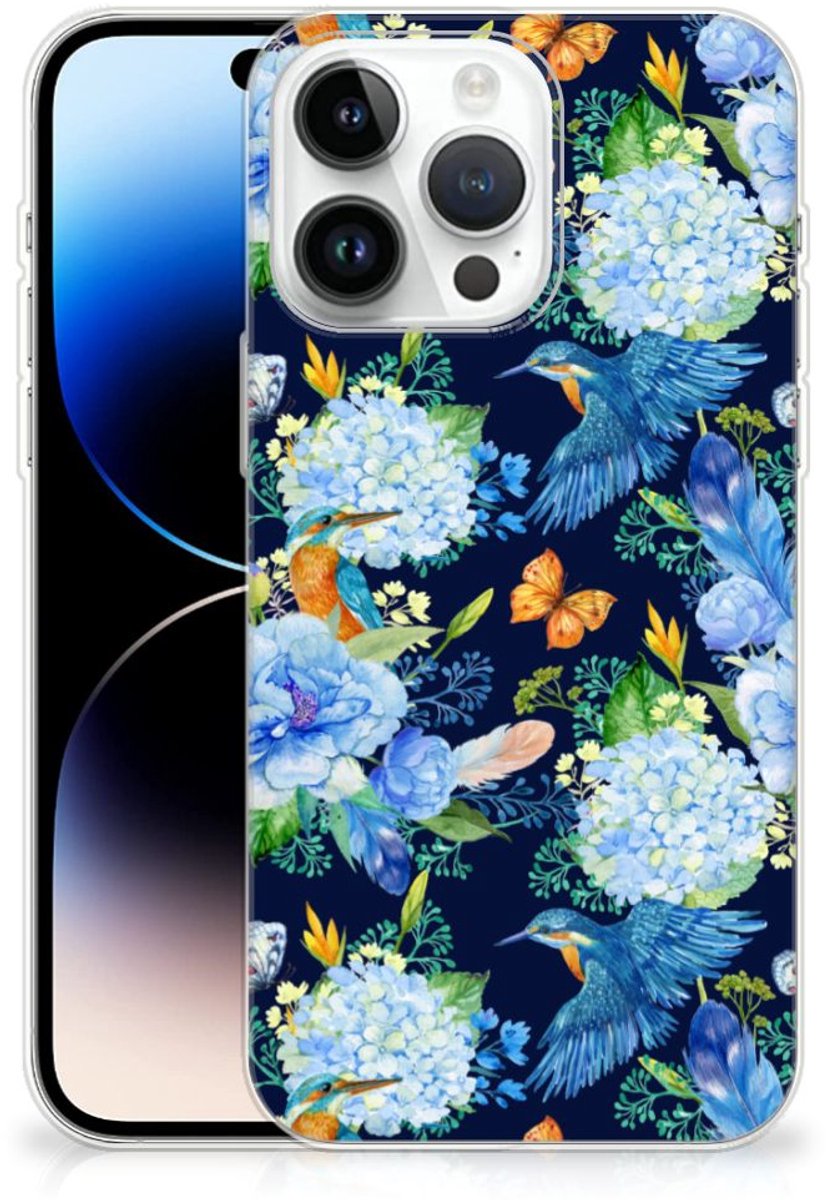 TPU Hoesje voor iPhone 14 Pro Max IJsvogel