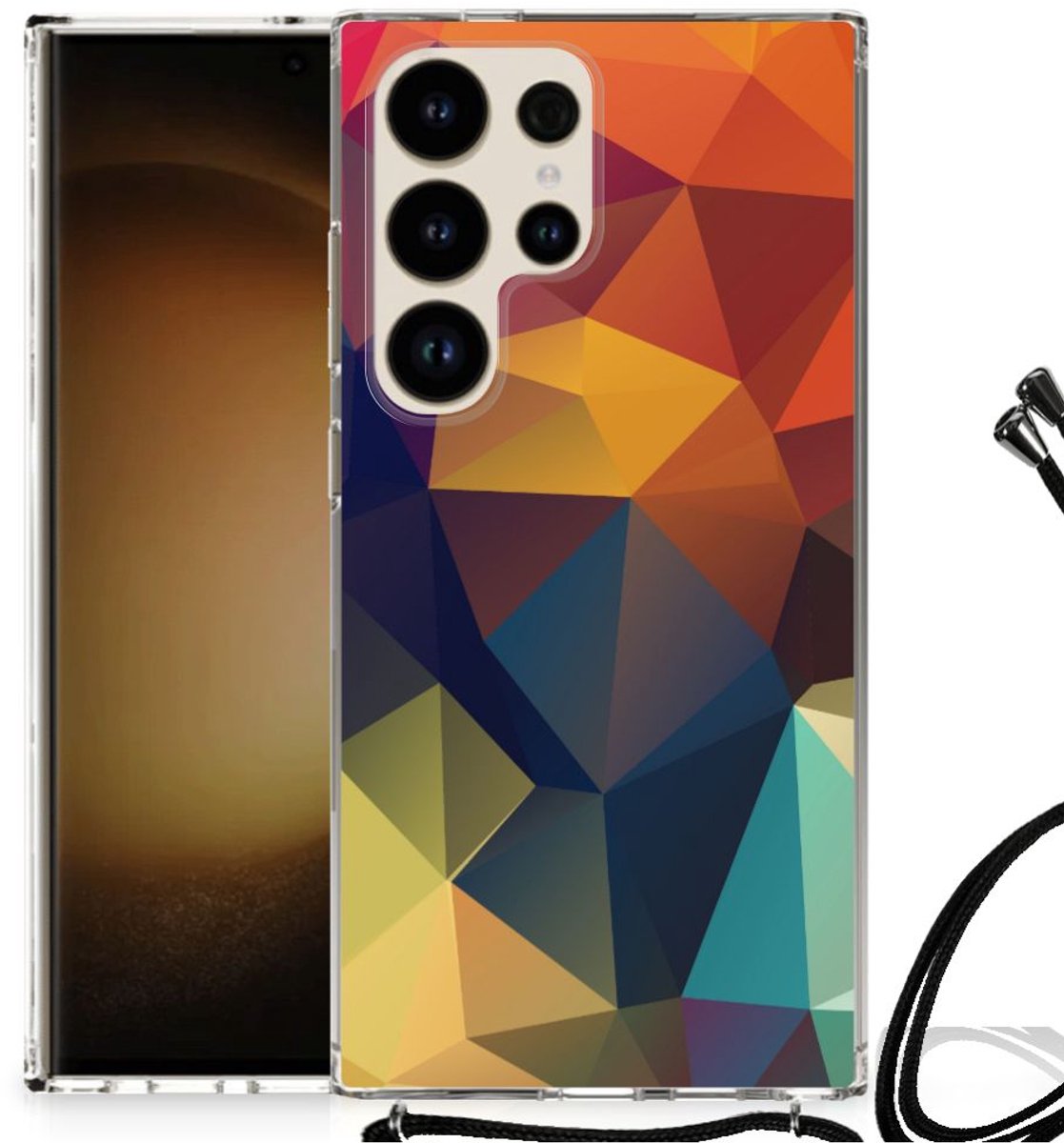 Samsung Galaxy S24 Ultra Shockproof Case Polygon Color