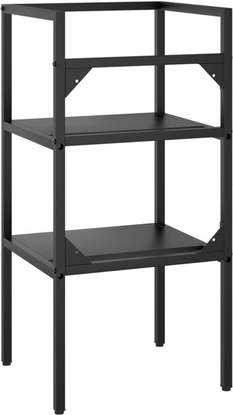 vidaXL Cadre de lavabo 40 x 38 x 83 cm Fer Noir