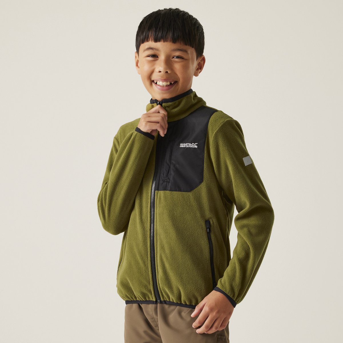 Fleece Kinderen Hiking Frankie F/z Groen
